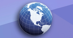 Globe icon for international distributors